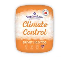 Slumberdown Housse de Couette avec contrôle de température, Blanche, Simple/4,5 Tog, Blanc, Simple