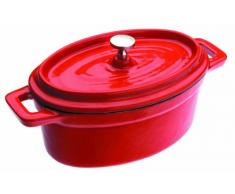 Ibili 726015R Mini Cocotte Ovale Rouge 15x10x6 cm
