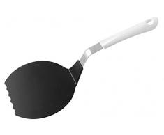 FACKELMANN 23015 Arcadalina Spatule Ã confiture avec poignÃ©e pratique et spatule en plastique pour casseroles et poÃªles revÃªtues Blanc/argentÃ©/noir