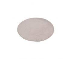 Douceur dInterieur 6GMB270TA Vitamine Tapis de Salle de Bain Rond Polyester Taupe 60 x 60 x 1 cm
