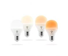 LIFX HB4L3A19MTW08E27 Day & Dusk Mini Ampoule LED, Verre, E27, 9 W, Blanc