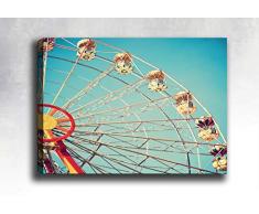 Bonamaison Peinture sur toile, multicolore, 70 x 100 cm - ConÃ§u et fabriquÃ© en Turquie