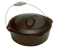 Lodge Logic Marmite 7 Quart Spirale avec bÃ©liÃ¨re avec poignÃ©e et Couvercle de Fer Ã Repasser