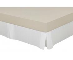 Cassa Luyton Couvre Canapé Toile de Soufflets, algodón-poliéster, Blanc, 180 x 200 cm