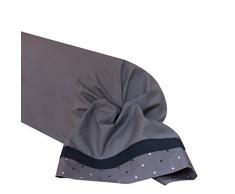 Essix - Taie de traversin Toi & Moi Parfum Percale de Coton Lin 43 x 190 cm