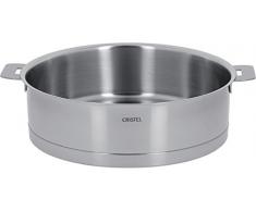 Cristel - S28QL - Sauteuse inox 28cm - sans poignÃ©e amovible - Collection Strate