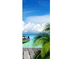 PeelitStickit ID-010 60 Largeur x Hauteurâ¯: 130 cm Paradise Vacances de Haute qualité en Vinyle Papier Peint Mural