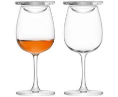 LSA International pour Whisky Islay Verre avec Housse, en Verre, Transparent, 110Â ML, Lot de 2