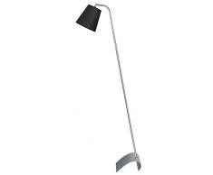 Tosel 95153 Lampadaire Paris Acier 60 W E27 Aluminium/Noir