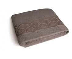Excelsa Country Spa Drap de Douche, Coton, 39Â x 34Â x 4Â cm 39x34x4 cm Cendre