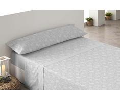 Cygne Rouge Anais-Ensemble de draps Polaires pour lit de 105Â cm Gris