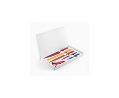 InnovaGoods Coffret Comprenant Couteaux et Ã©plucheur, Acier Inoxydable, Multicolore, 38Â x 24Â x 3Â cm