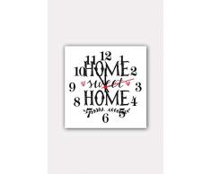 Bonamaison Horloge Murale en MDF, Multicolore, 30 x 30 cm