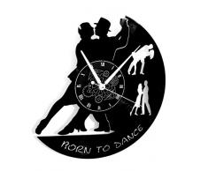 Instant Karma Clocks IK-151 Horloge Murale en Vinyle, Danseuse Ballet, pour Danse Tango Walzer, IdÃ©e Cadeau