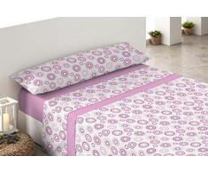 Cygne Rouge Indien-Jeu de draps Polaires pour lit de 105Â cm Rose