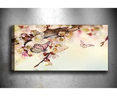 Bonamaison Peinture sur toile, multicolore, 30 x 90 cm - Conçu et fabriqué en Turquie