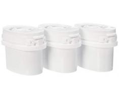 AmazonBasics Lot de 3Â cartouches pour carafe filtrante, compatibles avec carafes Aqua Optima et Brita MAXTRA (non compatibles avec carafes filtrantes MAXTRA+)