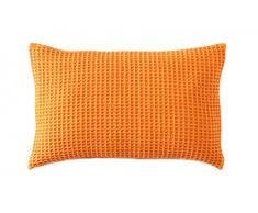 Blanc des Vosges Electre Housse et Coussin Coton Paprika 30 x 50 cm