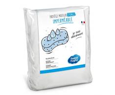 Sweetnight - ProtÃ¨ge matelas 140x190/200 cm | AlÃ¨se ImpermÃ©able et Absorbante | Bouclette en Coton | Respirant et Silencieux