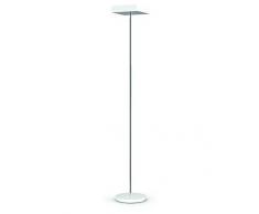 Alba FLUOSQUARE BC Lampadaire fluorescent Acier/Chrome 24 W Blanc 191 x 31 cm