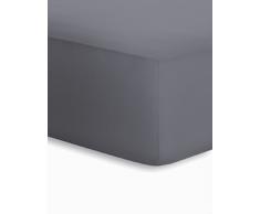 schlafgut Jersey-Elasthan Boxspring Drap Housse, Coton, Graphite, 220 x 125 cm