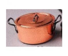 Baumalu 204012 Faitout + Couvercle en Cuivre Diamètre : 22 cm