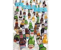 Empire Poster 3D encadré Ice Cold Beer 47 x 67 cm