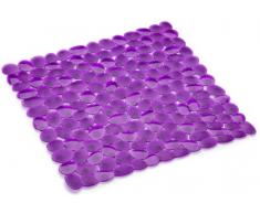 Spirella Tapis de Sécurité Douche PVC Pebble 54 x 54 cm Violet