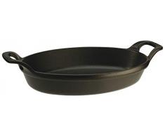 Staub 1302923 Plat Ovale Empilable Fonte Noir 28 Cm