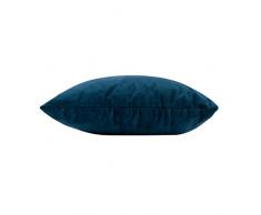 douceur dintÃ©rieur coussin dehoussable 40x40cm velours veloutea bleu