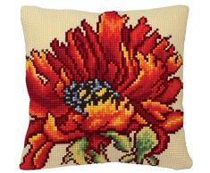Collection DArt 5166 Délicieuse Poppy Kit de Coussin Gros Trous Coton Multicolore 50 x 45 x 0,1 cm