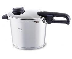 Fissler Autocuiseur inox, 22 cm, Contenance : 6 litres, Tous feux dont induction, Fonction cuiseur vapeur, Verrouillage sÃ©curisÃ©, Vitavit Premium