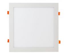 V-TAC SKU.4888 Downlight LED Plat Carré 24W VT-2407, Plastique,et Autre materiaux, 24 W, Blanc