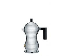 Alessi Mdl02/1 B Pulcina CafetiÃ¨re Espresso en Fonte Daluminium, PoignÃ©e et Pommeau en Pa, Noir, 1 Tasse