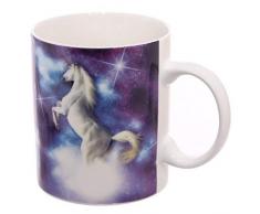 Puckator Majestic Mug Licorne, Bone China, Violet
