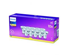 Philips LED classique halogène de remplacement non dimmable chaud Spots, GU10, 4.59 W, Blanc