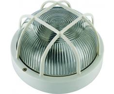 Smartwares 10.021.55 BE100W Applique de SÃ©curitÃ© avec Protection Blanc, E27