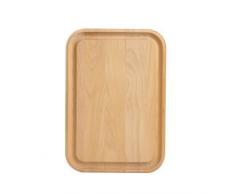 T&G Woodware Planche à découper en hêtre FSC huilé avec Grande rigole 365 x 255 x 19 mm