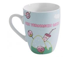 NICI 41450 Tasse, Porcelaine, WeiÃ mit Buntem Aufdruck, 8,3 x 12 x 10,5 cm