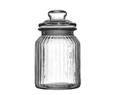 Premier Housewares Bocal en Verre strié - 990 ML