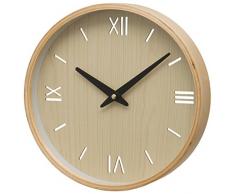 Unity Brora Horloge Murale en Bois avec Chiffres Romains et Cadran Baton CrÃ¨me 26 x 26 x 3 cm