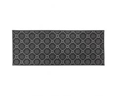 JVL Florance Lavable en Machine Tapis de Couloir dentrée Grande, Polypropylène/Latex, Gris, 150 x 57 x 1.2 cm