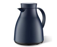 Emsa 507593 EASY CLEAN Pichet isotherme fermeture quick tip, 100% hermétique, 1,0 L , bleu