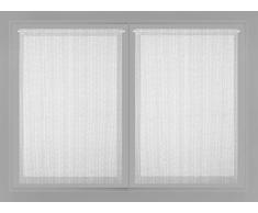Soleil docre Maelis Paire de Brise Bise, Polyester, Blanc, 60x120 cm