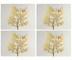 Sara Miller pour Portmeirion Chelsea Set de Table, cÃ©ramique, Multicolore, 31Â x 40Â x 2.4Â cm