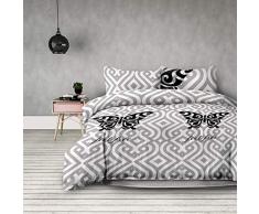 AmeliaHome Feel Free Parure de lit, Microfibres, 200x220 + 270x90