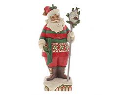 Heartwood Creek Figurine Pere Noel 6001469, RÃ©sine, Multicolore, 25,5 cm
