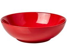 Rose e Tulipani r132000009 F & C Uni Bol à Salade, 24 cm, Rouge