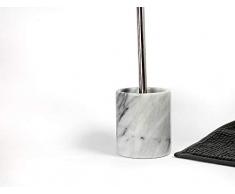 Deblanch Brosse WC, marbre, Blanc, 11.5Â x 11.5Â x 40Â cm