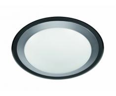 Reality, Plafonnier, Jupiter incl. 1 x LED,SMD,12,0 Watt,3000K,1100 Lm. Plastique, Blanc, Corps: Plastique, Fumé Ã:33,0cm, H:8,5cm IP20